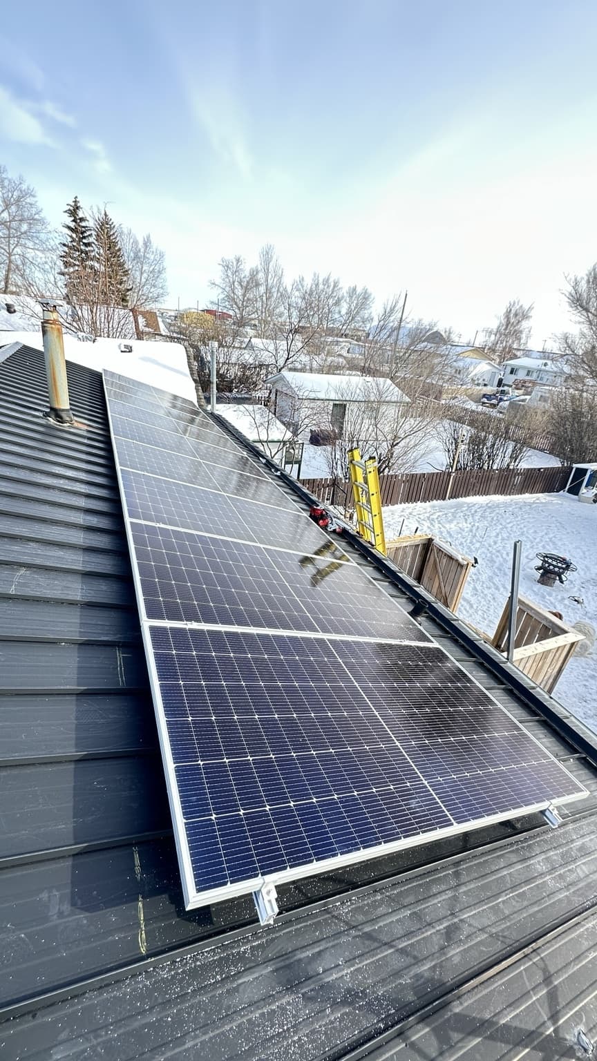 9 Panel 500W Metal Roof Install