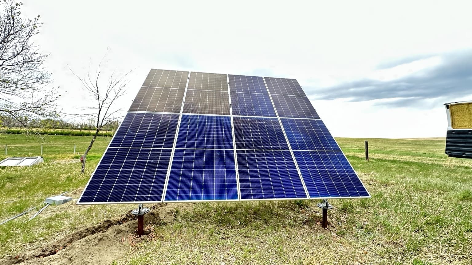 500W Ground Mount Farmland Install